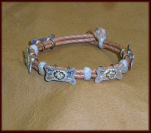 Silver Bones Concho Bracelet - bracelets