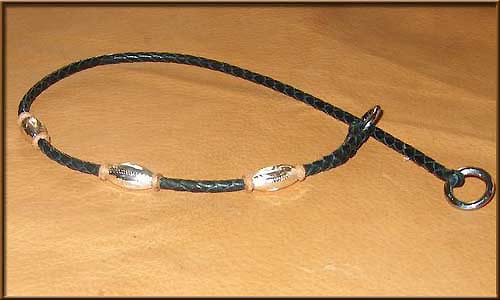 Braided with 3 Silver Barrels or Balls - choke