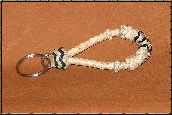 Leather Bosal Keychain - keychains