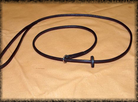 English Bridle Leather Slip Lead - EBLLTHR