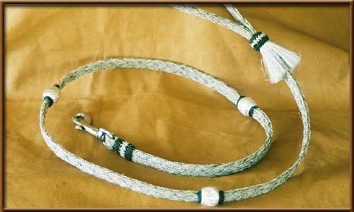 Braided Horse Hair with Silver - horsehair