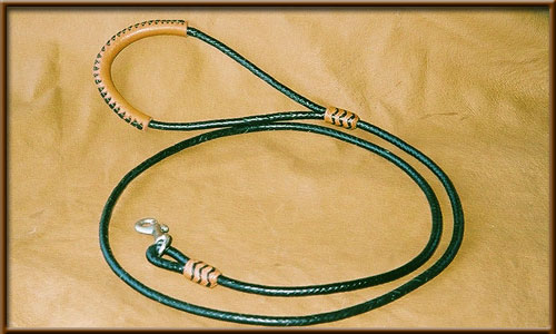 Braided Kangaroo Lead with Accents - show
