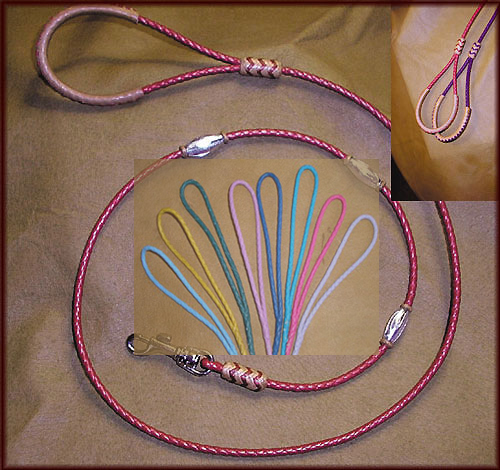 Braided Kangaroo lead with accents - show
