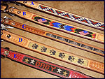 All hand done dog collars/glass beads and tooled leather/call for questions - Handbeaded