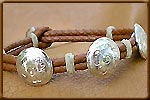 Floral Silver Concho Bracelet - bracelets