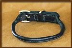 Rolled Leather Collar - bucklecollar